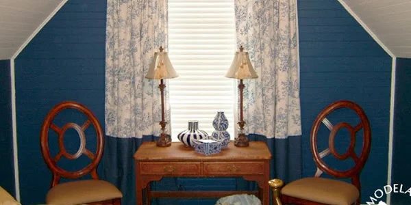 Blue Room, Retro Remodel, Before and After