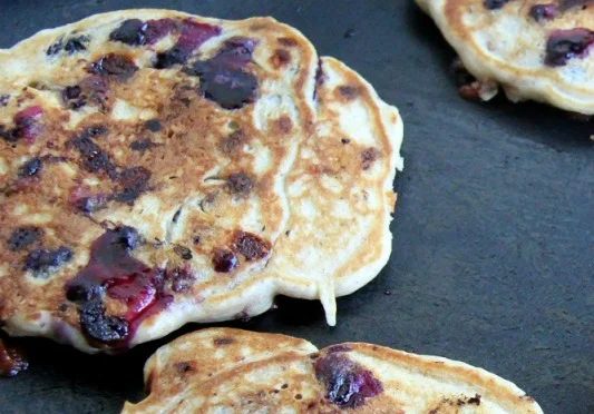 Blueberry Sour Cream Pancakes