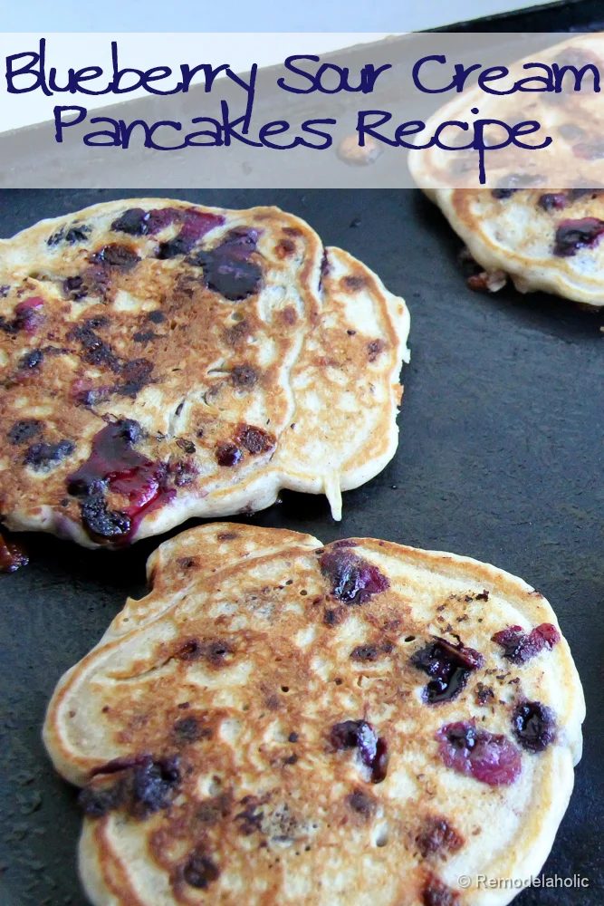 blueberry sour cream pancakes recipe