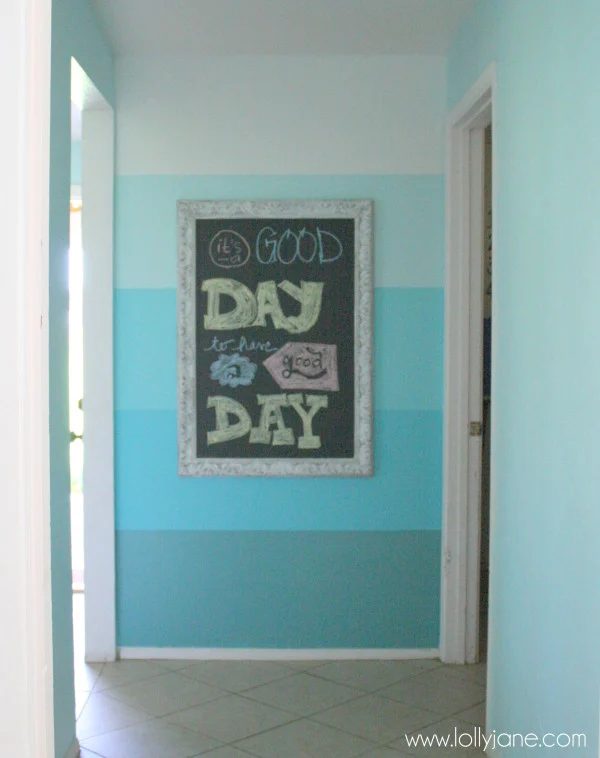 painted ombre feature wall, Lolly Jane