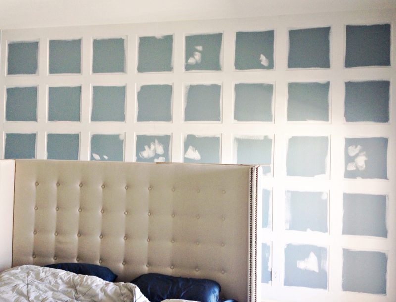 prepping the board and batten for the 3D wall panels feature wall, Mesmerizing Moments featured on Bekob