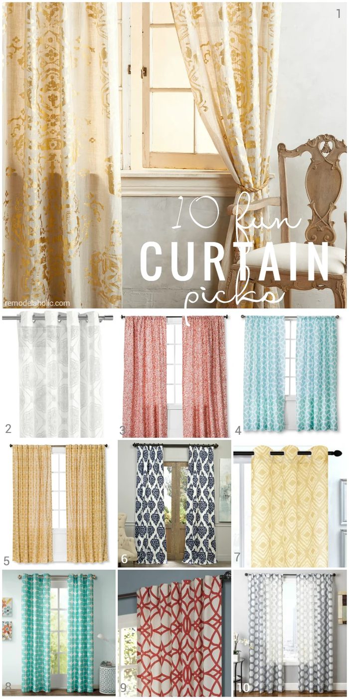 These colorful patterned curtain picks are great for dressing windows, adding privacy to a reading nook, or replacing doors on a closet @Bekob