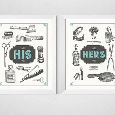 Bold Bathroom Design 13 His And Hers Art