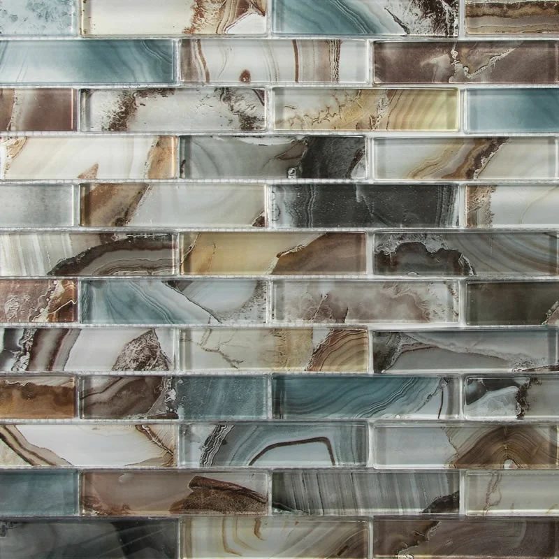 Bold Bathroom Design 02, Tile Mosaic Backsplash