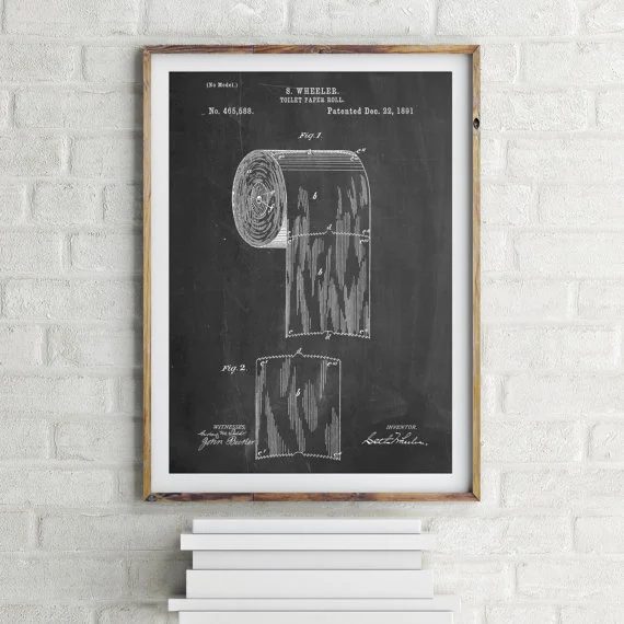 Bold Bathroom Design 14 Toilet Paper Wall Art