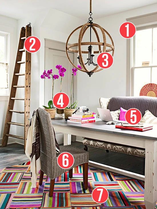 Get This Look - Tips for Designing a Bold Study-Home Office from Bekob.com