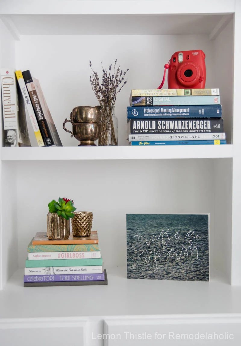 direct Afternoon Bookshelf Refresh- I want to try this!