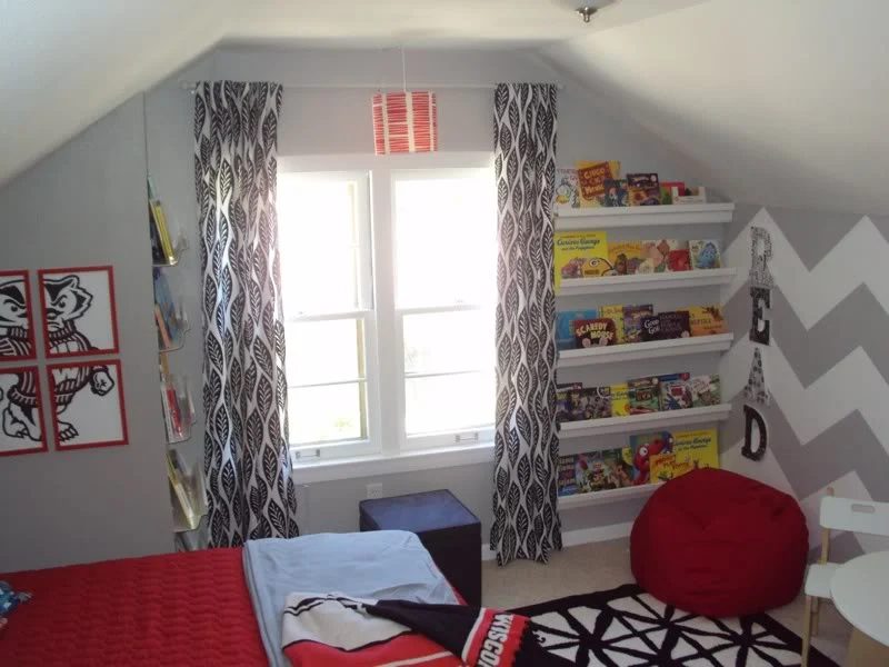 Balancing Home bedroom with chevron nook