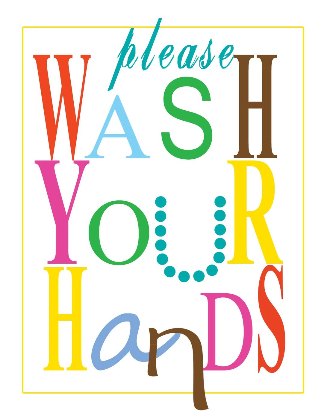 wash your hands printable