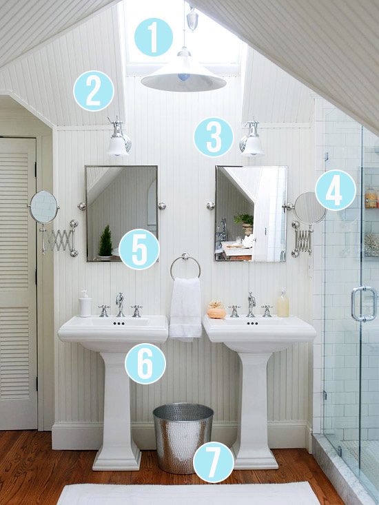 Get This Look - Bright White Double Vanity Bath - 7 tips from Bekob
