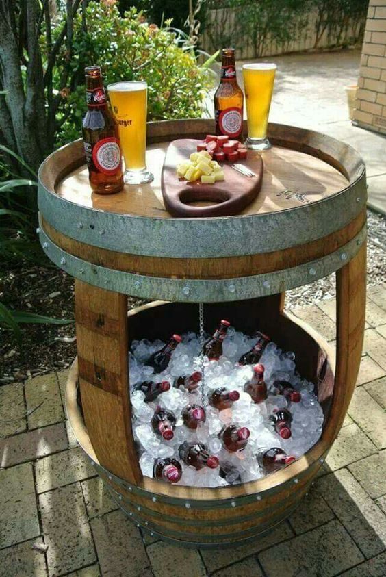 barrel into drink cooler, original source unknown, via Bekob