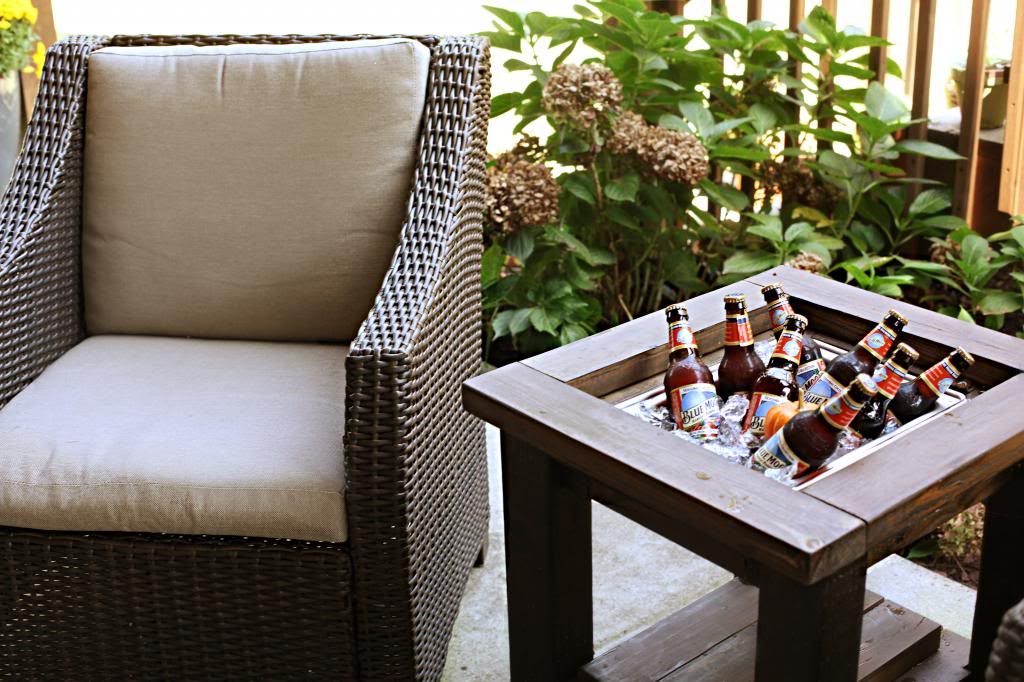 side table with built-in drink cooler, Bower Power Blog