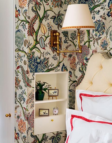 Recessed nightstand