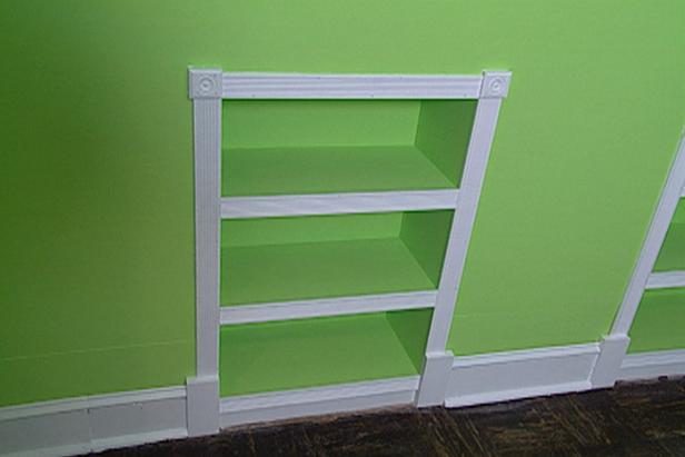 recessed bookcase