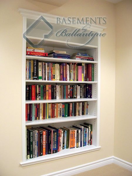basement mdf bookcase