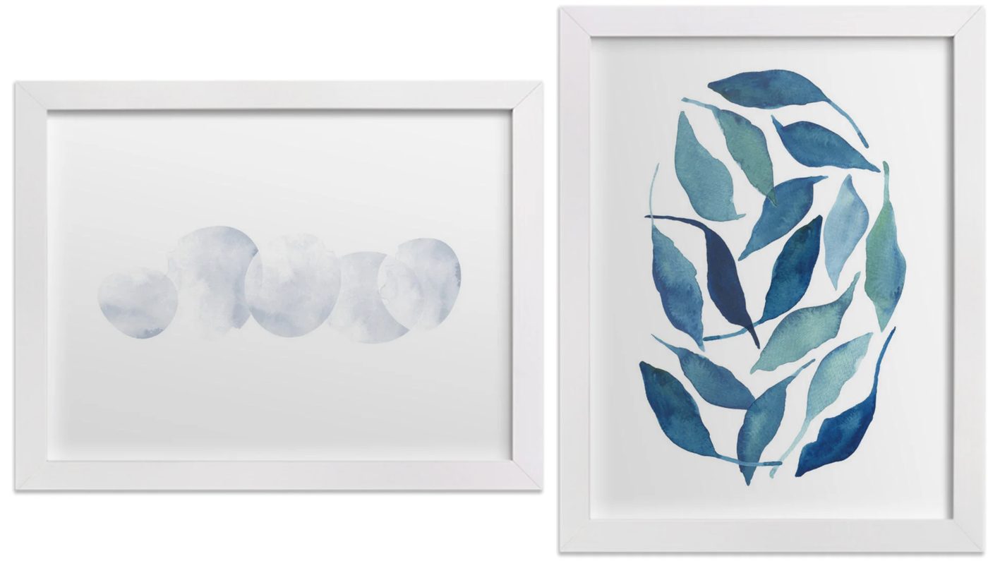 blue leaves