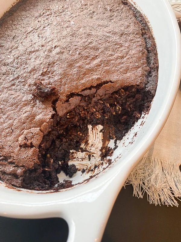 Chocolate Brownie Baked Oatmeal Not Vegan Foodieaholic 15