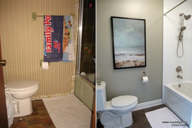 dramatic bathroom makeover