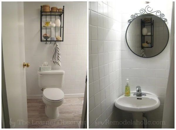 Handmade Guest Bath Makeover for under $170 on Bekob.com