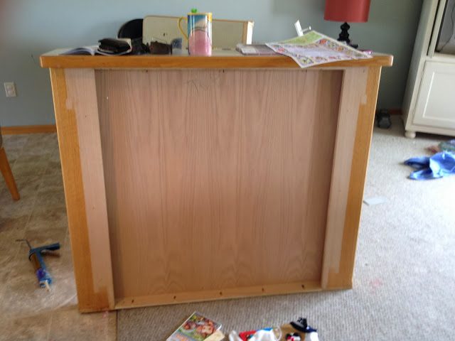 remove the breakfast bar countertop, kitchen island makeover, featured on Bekob