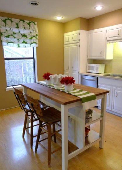 butcherblock IKEA kitchen island, Welcome to Heardmont via Bekob.com