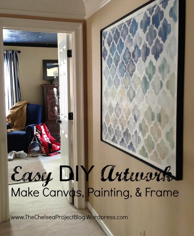 Handmade Wall Decor options: build your own canvas for Handmade painted art (The Chelsea Project)