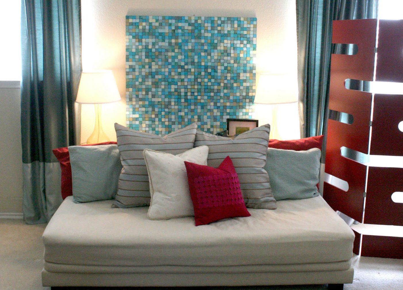 Handmade Large Wall Decor: affordable paper mosaic large wall art option