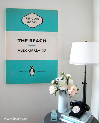 Large Wall Decor Handmade options: handmade painted book cover wall art (Lisa Roy)