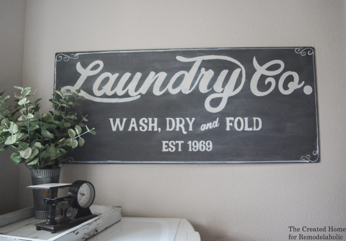 Laundry Room Handmade Wall Decor Sign