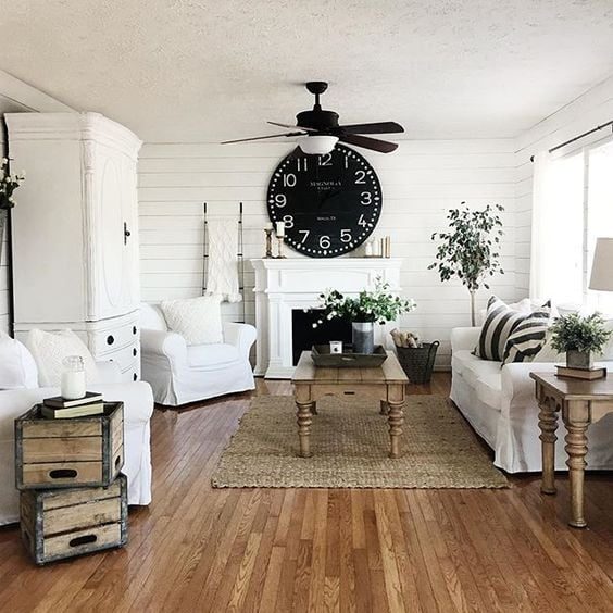 Farmhouse Family Room by Postbox Designs