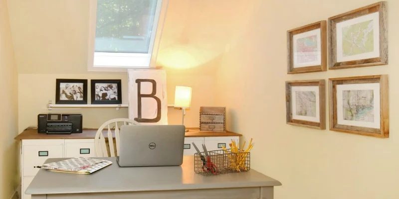 $250 modest-cost Home Office Makeover with Handmade Filing Cabinet Desk