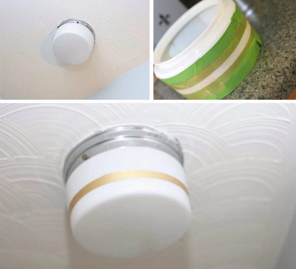 gold striped light makeover, Craftivity Designs on Bekob