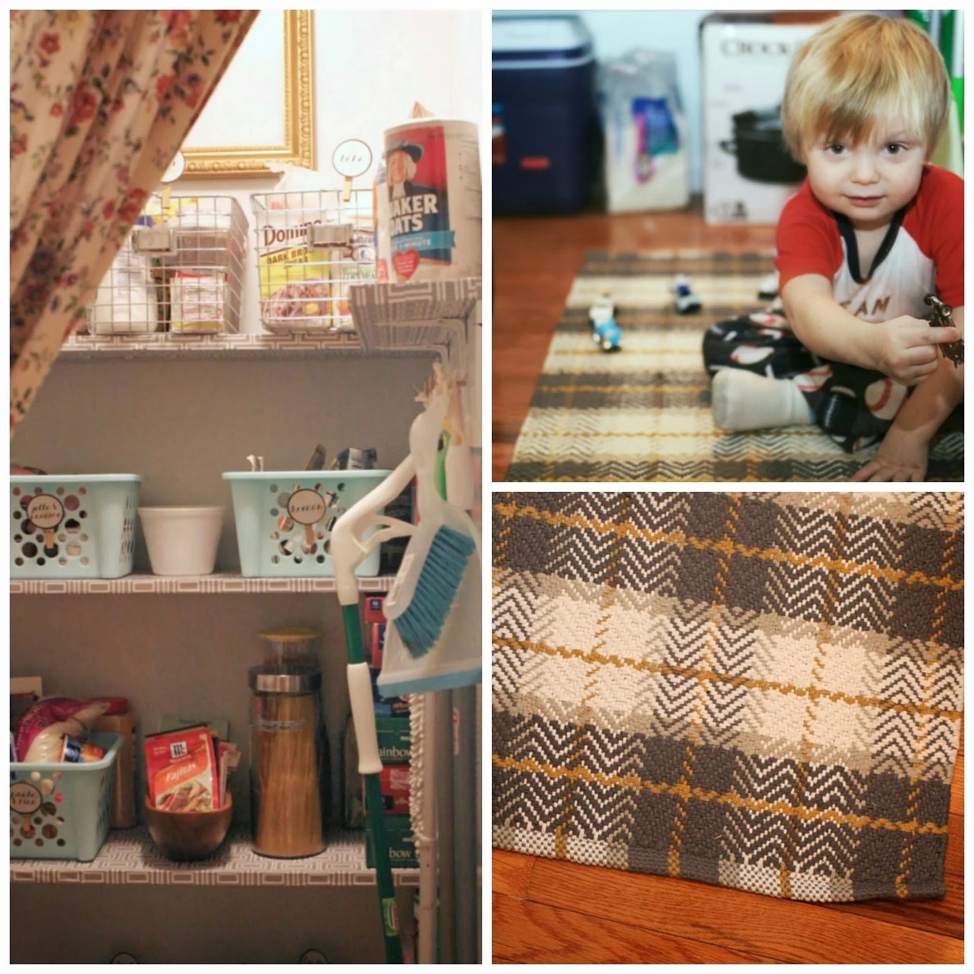 curtain door and rug for pantry, Craftivity Designs on Bekob