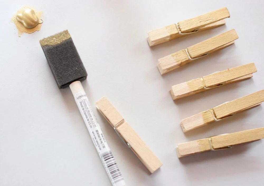 gold painted clothespins, Craftivity Designs on Bekob