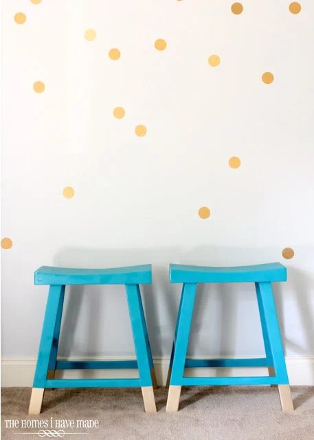 contact paper polka dot wall