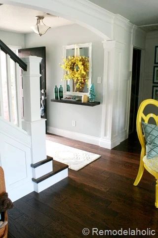 Entry Reveal and Remodel modest-cost stair remodel