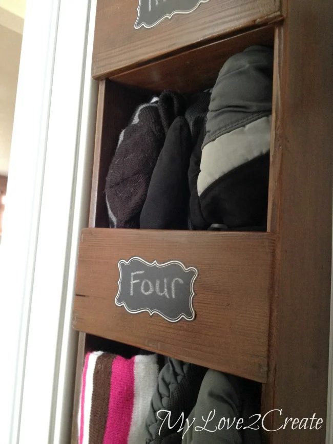 handmade small space vertical storage cubbies MyLove2Create
