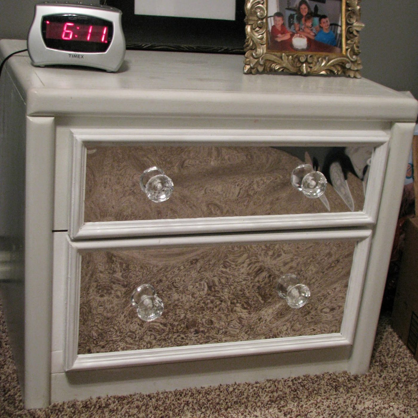 handmade faux mirrored furniture My So Called Handmade Blog