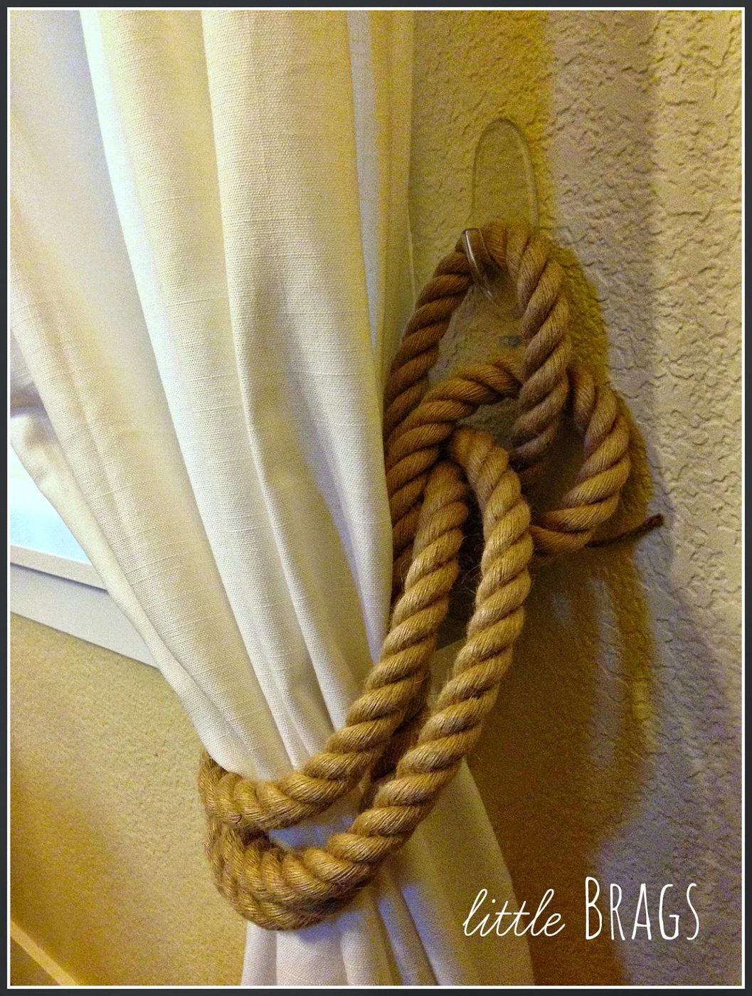 straightforward handmade rope curtain tie backs Little Brags