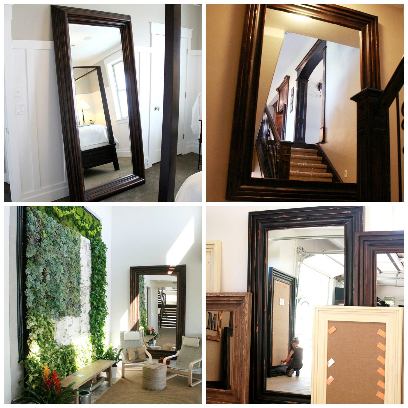 floor mirror collage