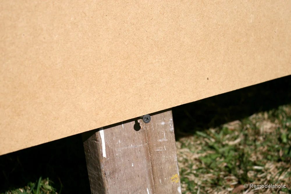 how to build a large chunky frame for a chalkboard-33