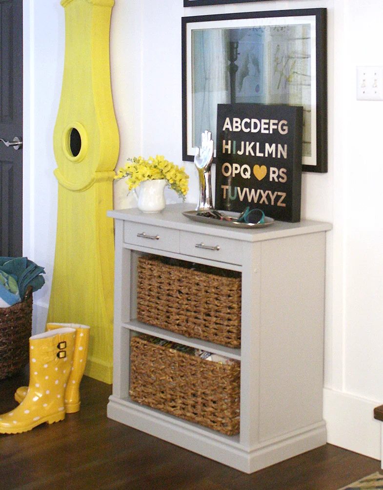 How to build a console table from a wooden card table walkthrough