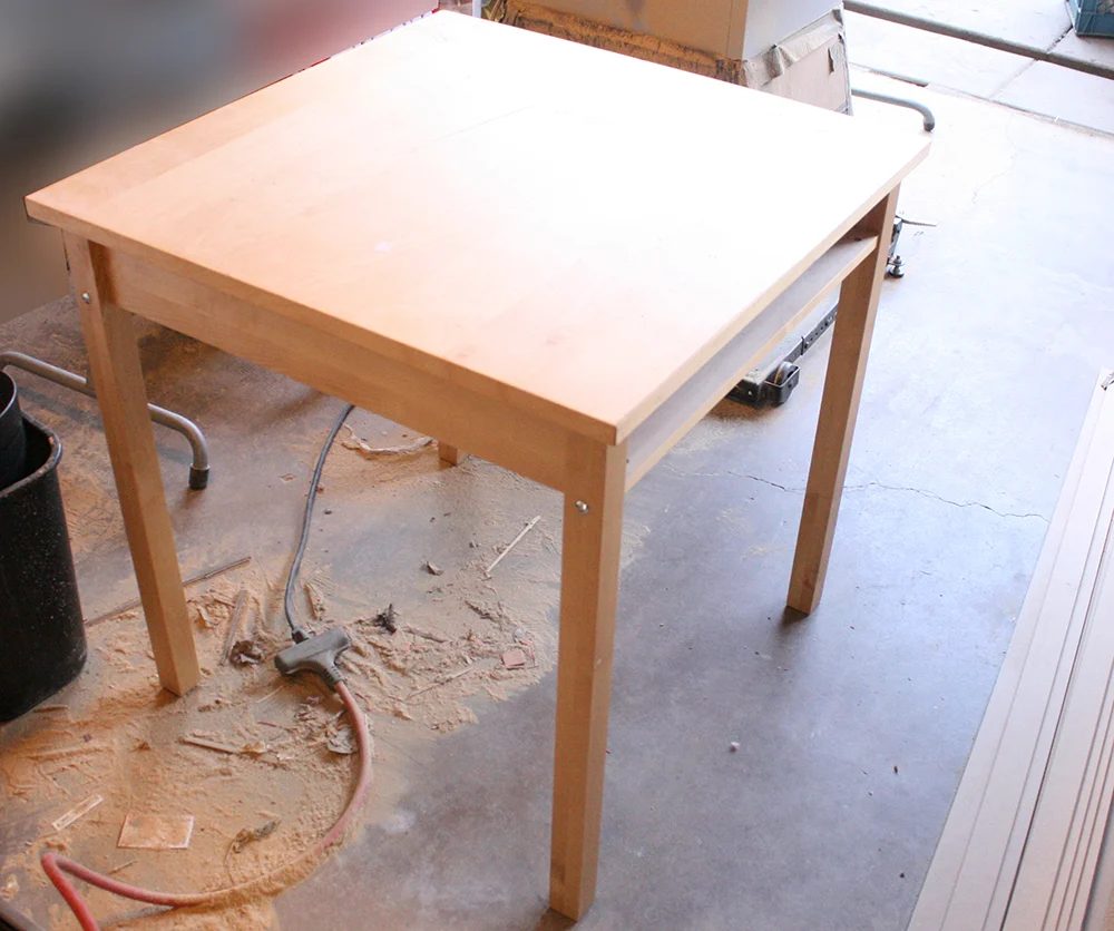 How to build a console table from a wooden card table walkthrough (71)