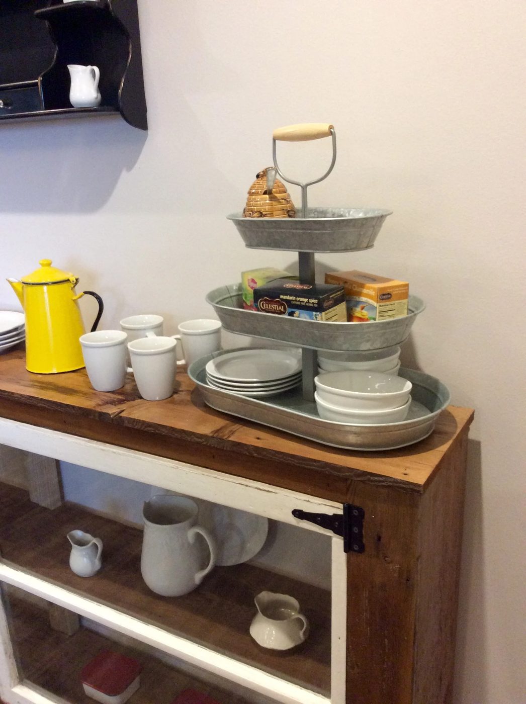 10 Reclaimed wood and old windows used to make a functional fashionable display entry table, The Weekend Country Girl featured on @Bekob