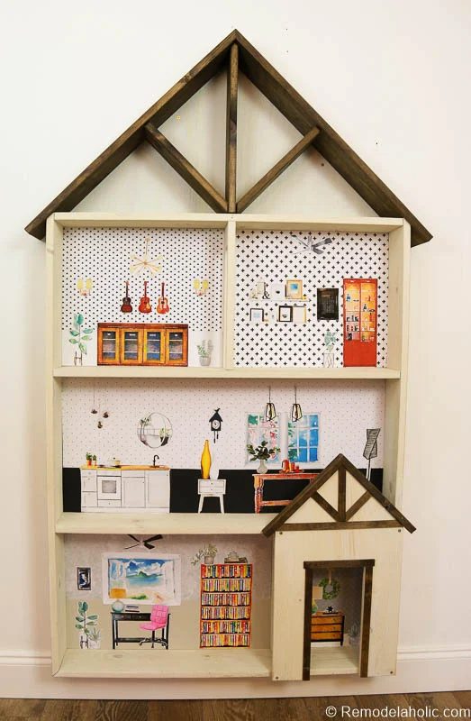 Dollhouse With Building Plan And Free Printables 28