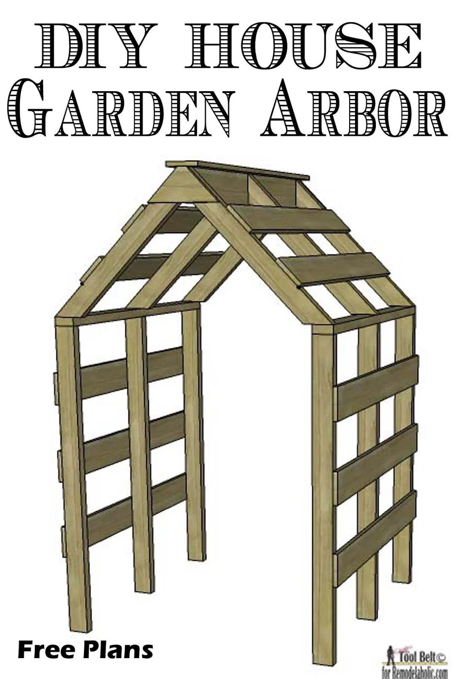 Handmade House Garden Arbor-free plans