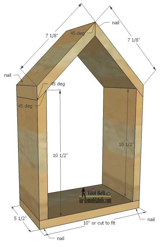 Create modern and unique wall decor with a gallery of geometric display shelves. Free plans to build 4 different shaped shadow box shelves on Bekob.