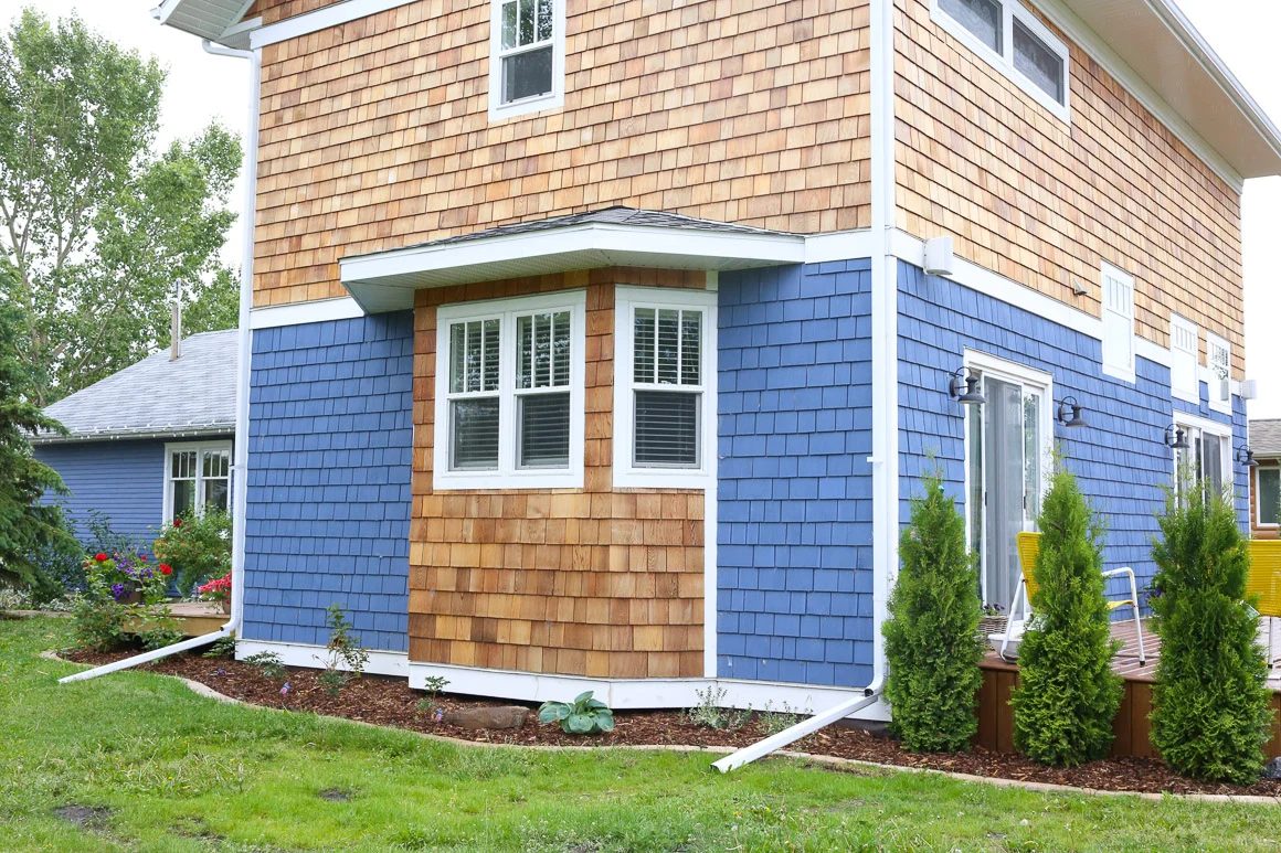 cedar exterior cottage home curb appeal