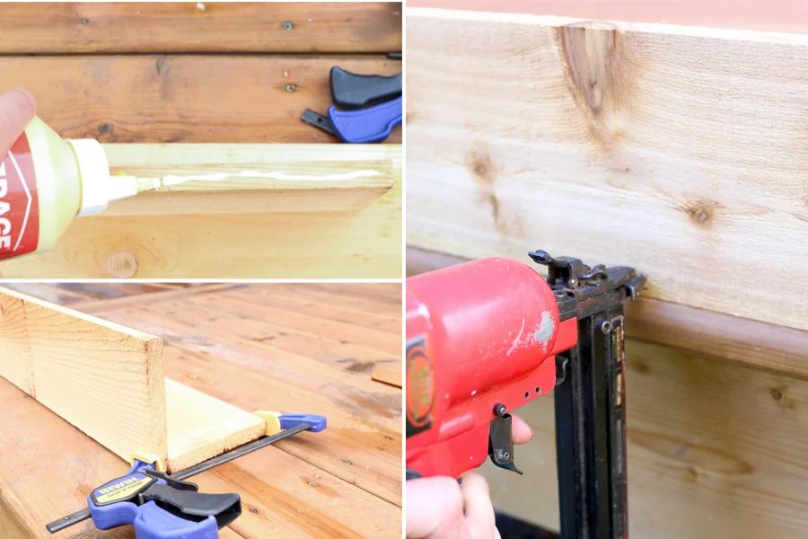 Step 2, assemble wood window box planter