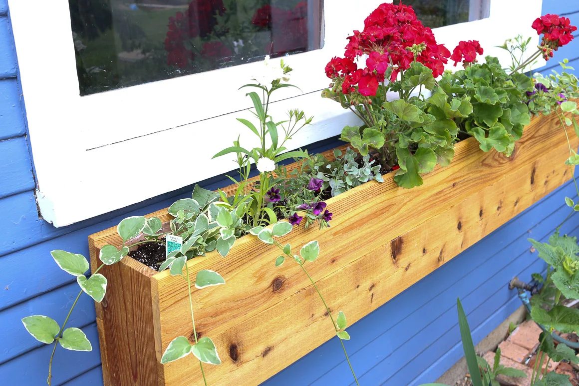 Custom cedar window box planter Handmade walkthrough